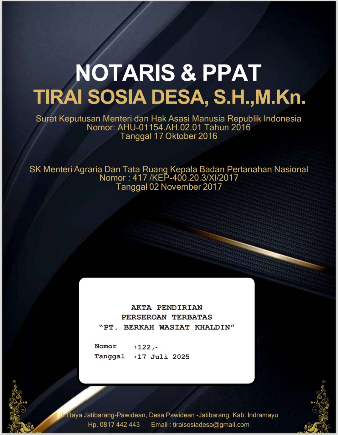 Akta PT BWK LOGISTICS